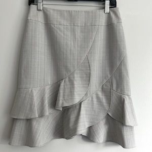 Y2K Nordstrom Classiques Entier Ruffle Knee Length Skirt Vintage Womens 6 M